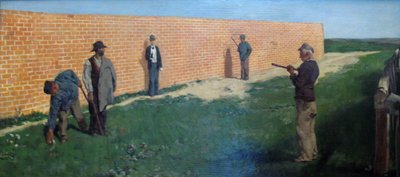 Wandelaars hinderlaag door Max Klinger